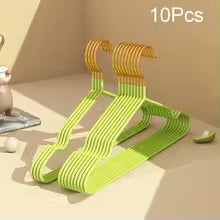 Premium Nordic-Style Non-Slip green & White Hangers (Set of 10) Elevate Your Closet with Functional Elegance