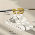 Premium Nordic-Style Non-Slip Gold & White Hangers (Set of 10) Elevate Your Closet with Functional Elegance